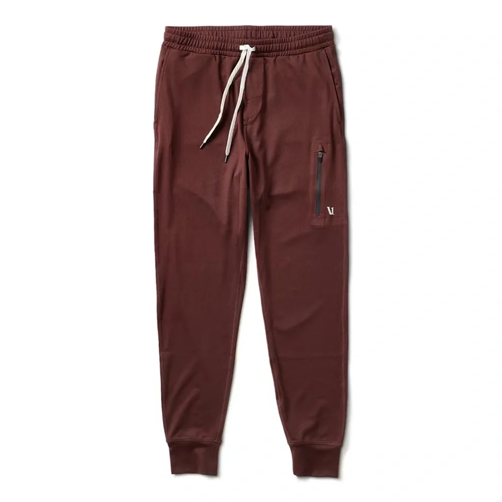 NWT Vuori Sunday Performance Jogger / Oxblood